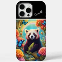 Red Panda in Bloom iPhone 16 Pro Max Case