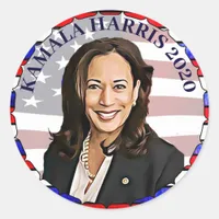 Kamala Harris for President 2020 Election Classic Round Sticker