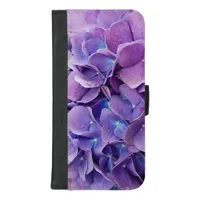 Purple and Blue Hydrangea Photograph iPhone 8/7 Plus Wallet Case