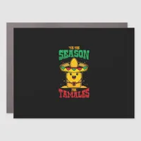 Tis Season For Tamales Mexican Christmas Holiday Car Magnet