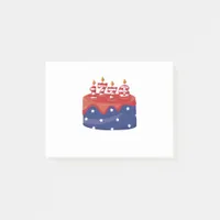 1776 Birthday Cake Post-it Notes
