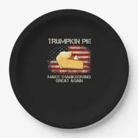 Vintage Usa Flag Trumpkin Pie Make Thanksgiving Gr Paper Plates