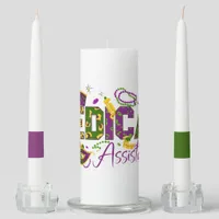 Medical Assistant - Mardi Gras Unity Candle Set