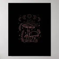 Goblincore Aesthetic Academia Cottagecore Mushroom Poster
