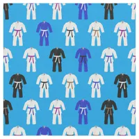 Cool Jiu Jitsu Fighter Pattern Fabric