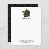 Vintage Gothic Black Roses Personalized