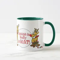 Funny Goat Christmas Mug