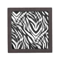 Abstract Zebra Jewelry Box