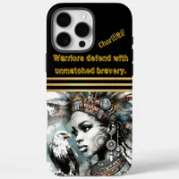 Feathered warrior with a regal eagle iPhone 16 pro max case