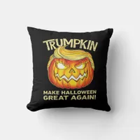 Trumpkin Make Halloween Great Again Men Funny Clas Throw Pillow
