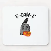 F Caw F Crow Retro Cool Mouse Pad