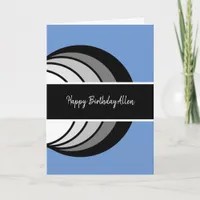 Modern Abstract Birthday Card