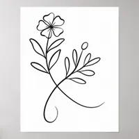 Wedding Line Art Poster