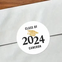 Class of 2025 Graduation Personalized Classic Round Sticker