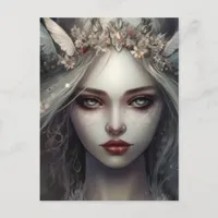 Winter Fairy Queen Postcard