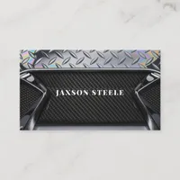 Diamond Plate and Carbon Fiber Professional  Business Card