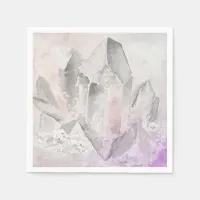 *~*  Faux Amethyst Crystal Healing Energy Chakra Paper Napkins