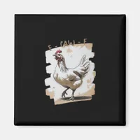 F-Caw-F Vintage Graphic Magnet