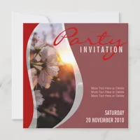 Spring Blossoms Flower Party Invitation