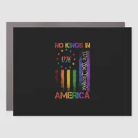 Patriotic Protest No Kings In America Car Magnet