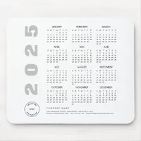 2025 Calendar Company Logo Client Promotional Gift Mouse Pad