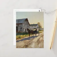 Beautiful Amish Horse and Buggy  Postcard