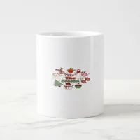 Tis The Season Christmas Acrylic Block Giant Coffee Mug