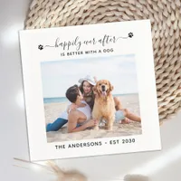 Pet Wedding Custom Photo Dog Happily Ever After Napkins