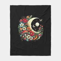 Aesthetic Goblincore Cottagecore Mushroom Funny Ar Fleece Blanket