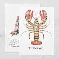 She’s a Catch Coastal Nautical Bridal Shower Thank You Card