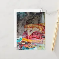 sandwich junk journal Mixed Media Collage Postcard