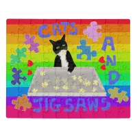 Cats and Jigsaws puzzle that is both bright & cute