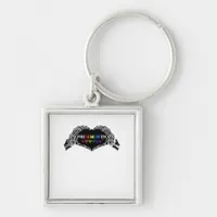 Month Skeleton Heart Hands LGBTQIA Creative Style Keychain