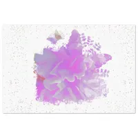 *~* Pink Peony Painting Art Butterfly AR3 Tissue Paper