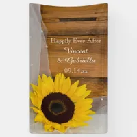 Sunflower and Bridal Veil Country Wedding Banner