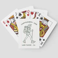 Camp Bride Hiking Personalized Bachelorette  Poker Cards