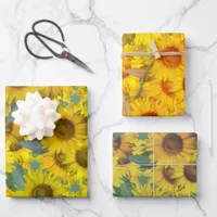 Sunflowers ! wrapping paper sheets