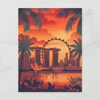 Travel to Singapore Postcard