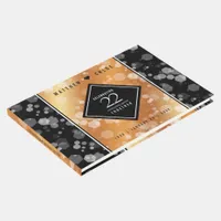 Elegant 22nd Copper Wedding Anniversary Guest Book