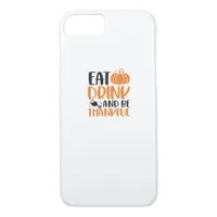 Eat Drink And Be Scary Minimal Clean iPhone 8/7 Case