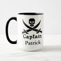 Personalized Pirate Captain Mug