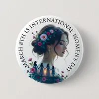 International Women's Day March 8th IWD Button