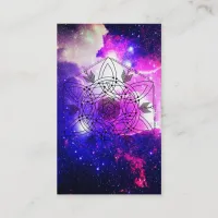 *~* Celtic Aztec Tribal Boho Galaxy Nebula Business Card