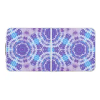 Purple and Blue Tie Dye Pattern Beer Pong Table