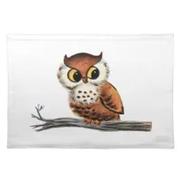 Vintage Owl Cloth Placemat