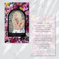 Forever Loved Floral Memorial Card