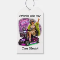 Grannies Gone Wild Funny Scooter Bachelorette Gift Tags
