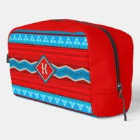 Southwest River Canyon RedTurquoise Personalized Dopp Kit