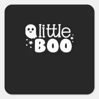 Lil Boo Halloween Vintage Style Square Sticker