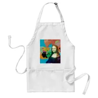 Mona and the Colorful Cow Adult Apron